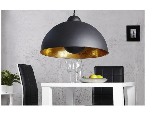 Závěsná lampa Studio černé zlato