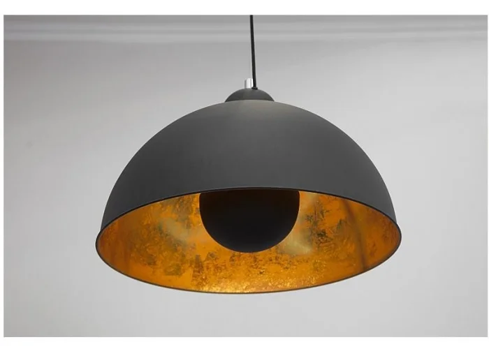 Závěsná lampa Studio černé zlato