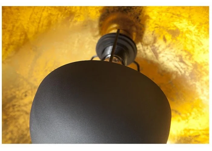 Závěsná lampa Studio černé zlato