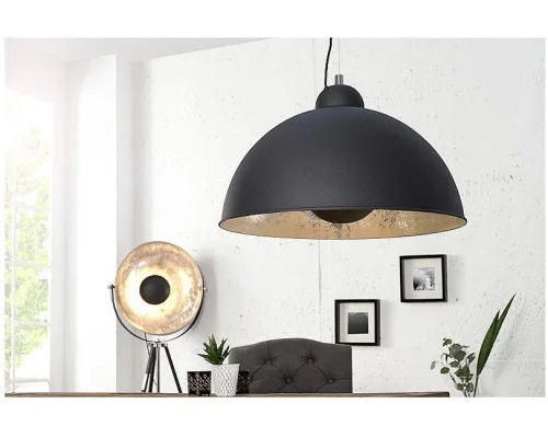 Závěsná lampa Studio černo stříbrná 2