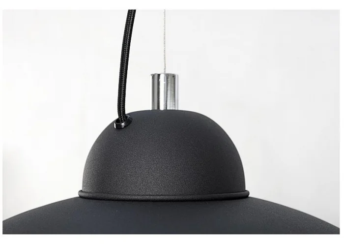 Závěsná lampa Studio černo stříbrná