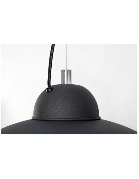 Závěsná lampa Studio černo stříbrná