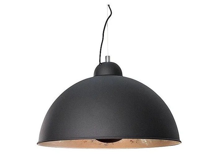 Závěsná lampa Studio černo stříbrná