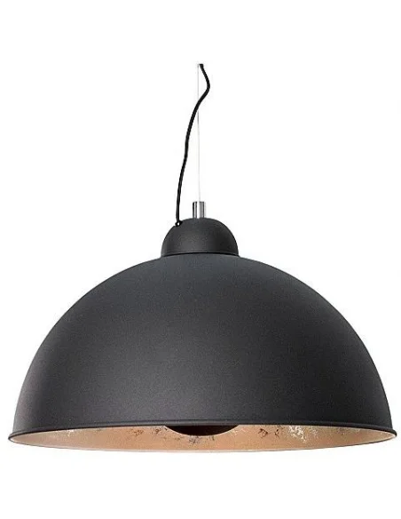 Závěsná lampa Studio černo stříbrná