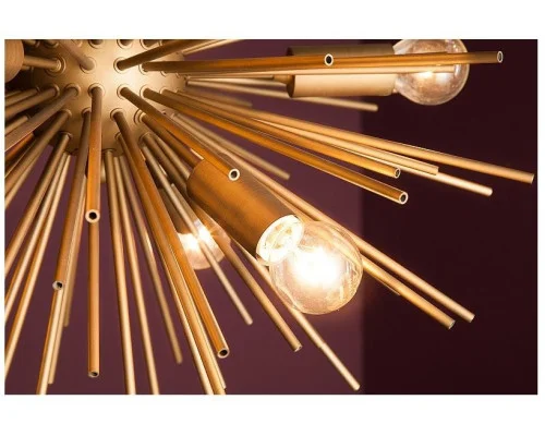 Závěsná lampa sluneční svit zlatá 50cm 2