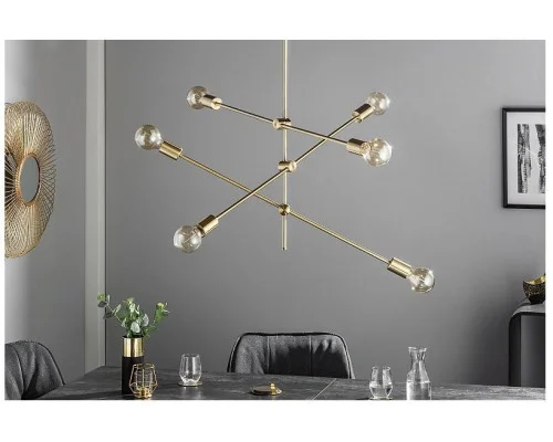 Závěsná lampa varianta zlatá