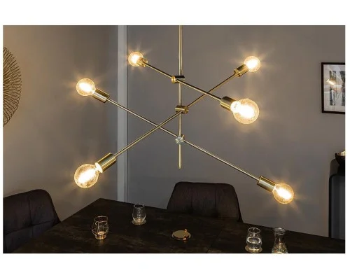 Závěsná lampa varianta zlatá 2