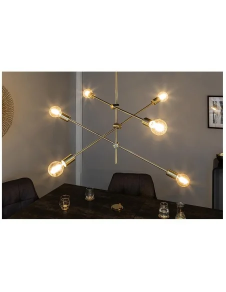 Závěsná lampa varianta zlatá