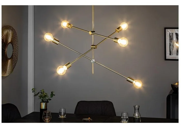 Závěsná lampa varianta zlatá