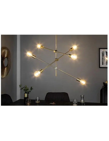 Závěsná lampa varianta zlatá