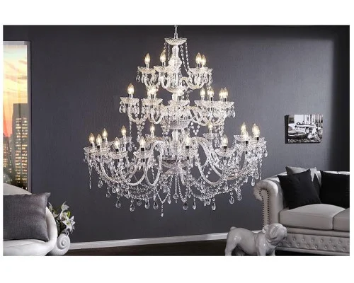 Diamantový lustr  30ramenný čirý