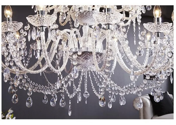 Diamantový lustr  30ramenný čirý