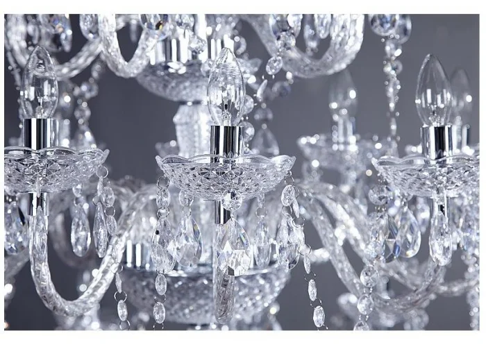 Diamantový lustr  30ramenný čirý