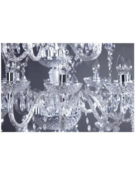 Diamantový lustr  30ramenný čirý