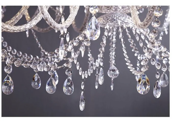 Diamantový lustr  30ramenný čirý