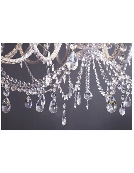 Diamantový lustr  30ramenný čirý