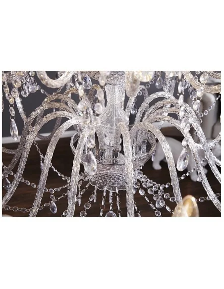 Diamantový lustr  30ramenný čirý