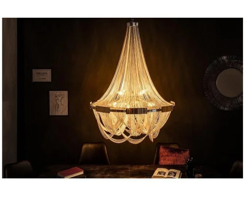 Závěsný lustr Royal stříbrný 70cm 2