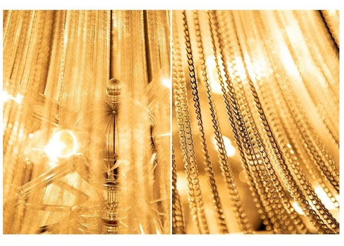 Závěsný lustr Royal stříbrný 70cm