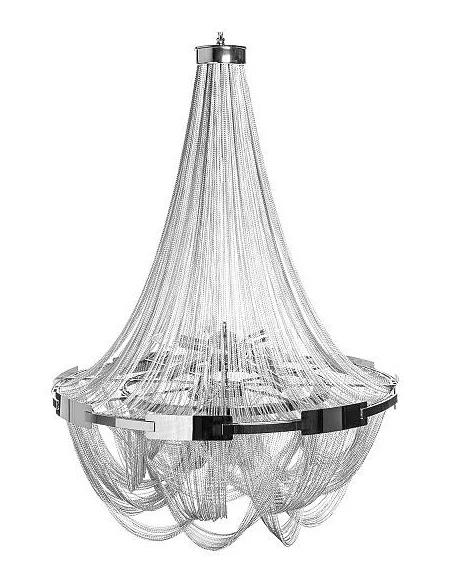 Závěsný lustr Royal stříbrný 70cm