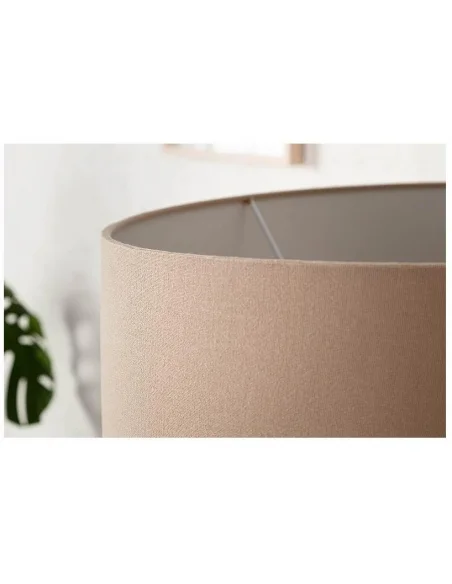 Stojací lampa v přírodním dřevě rousilique béžová