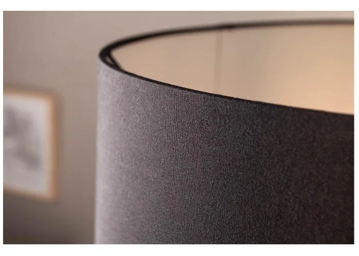 Stojací lampa v  přírodním dřevě rousilique černá