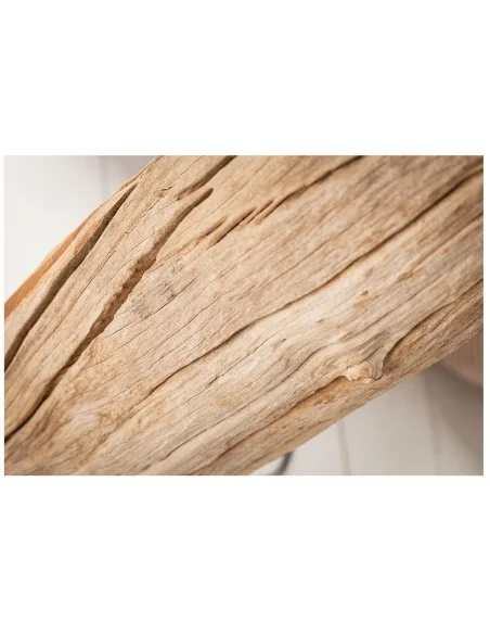 Stojací lampa v  přírodním dřevě rousilique černá