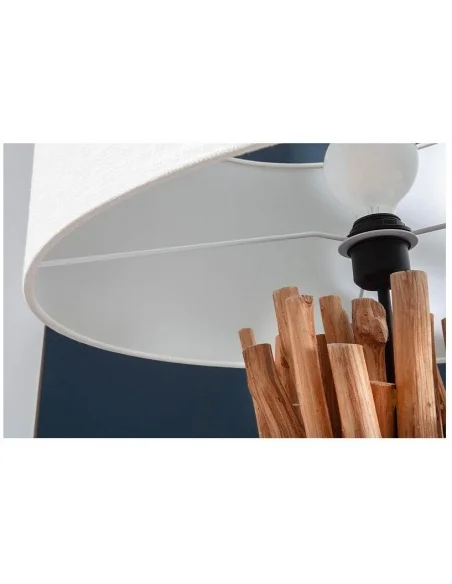 Stojací lampa servant dlouhé dřevo 153cm