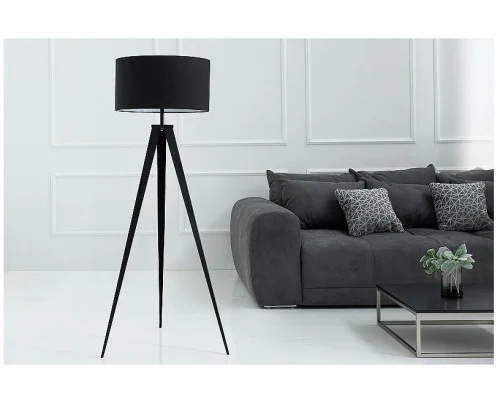 Stojací lampa stativ černá