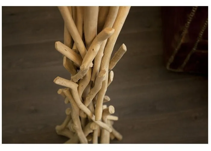 Stojací lampa divoká příroda z naplaveného dřeva 155cm