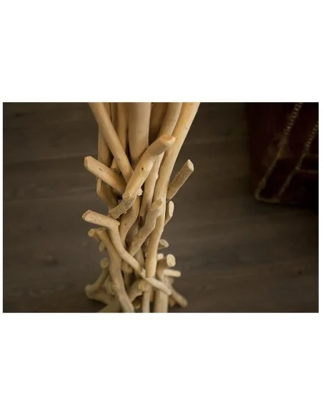 Stojací lampa divoká příroda z naplaveného dřeva 155cm