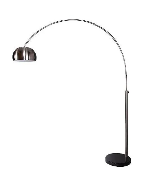 Stojací lampa Big Bow II kartáčovaný chrom 170-210cm