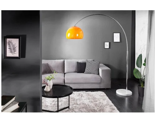 Stojací lampa Big Bow II oranžová 175-205cm