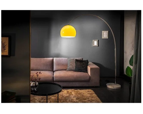 Stojací lampa Big Bow II oranžová 175-205cm 2