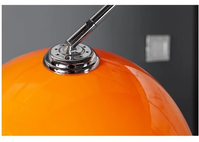 Stojací lampa Big Bow II oranžová 175-205cm