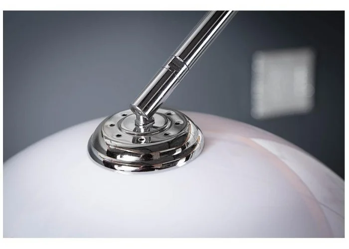 Stojací lampa Big Bow II bílá 175-205cm