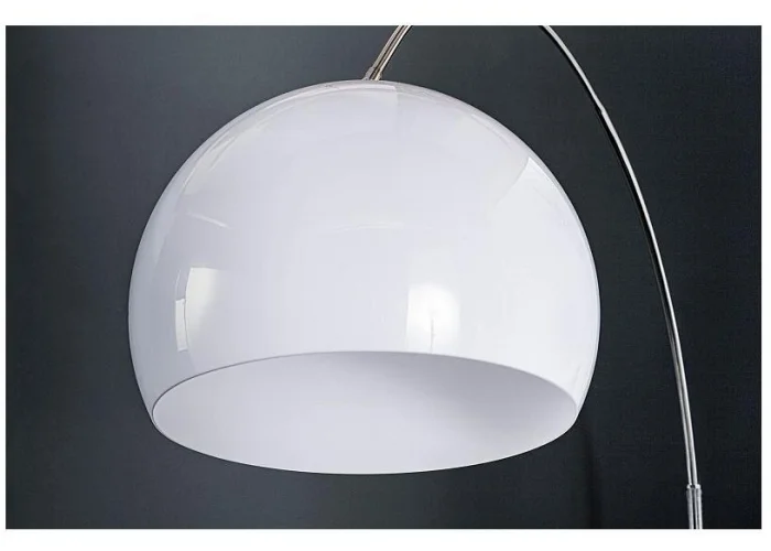 Stojací lampa Big Bow II bílá 175-205cm