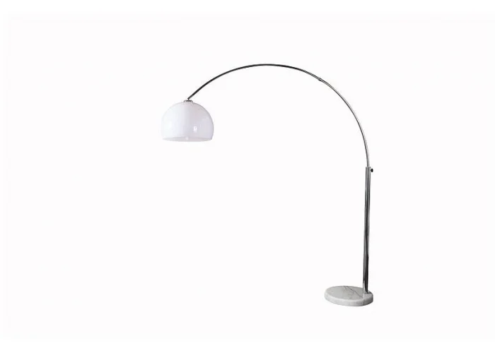 Stojací lampa Big Bow II bílá 175-205cm