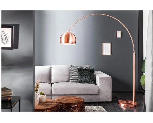 Stojací lampa Big Bow měděná 170-210cm