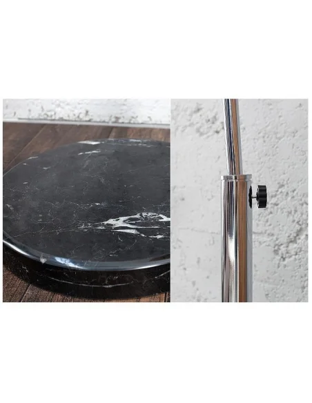 Stojací lampa Big Bow výsuvná černém lenu