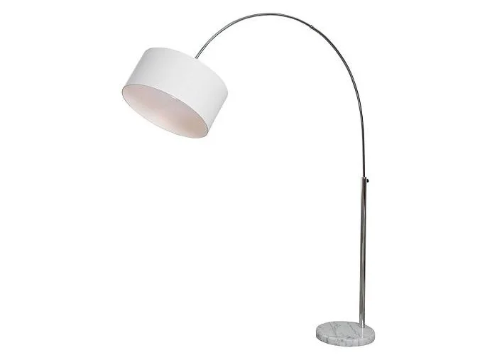 Stojací lampa Big Bow výsuvná bílém lenu