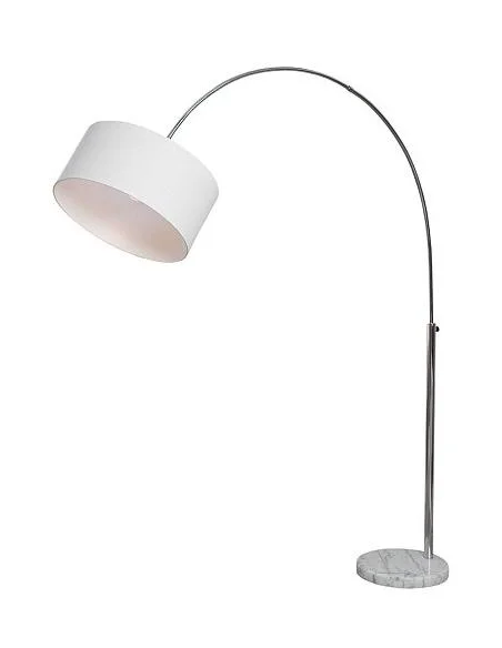 Stojací lampa Big Bow výsuvná bílém lenu