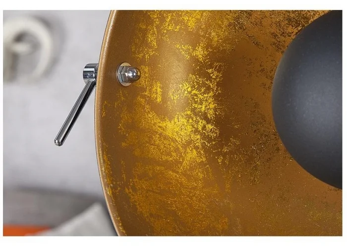 Stojací lampa Big Studio černé zlato 160cm