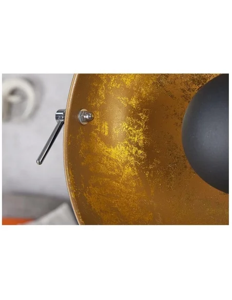 Stojací lampa Big Studio černé zlato 160cm