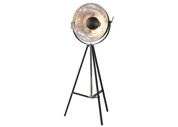 Stojací lampa Big Studio černá stříbrná 160cm