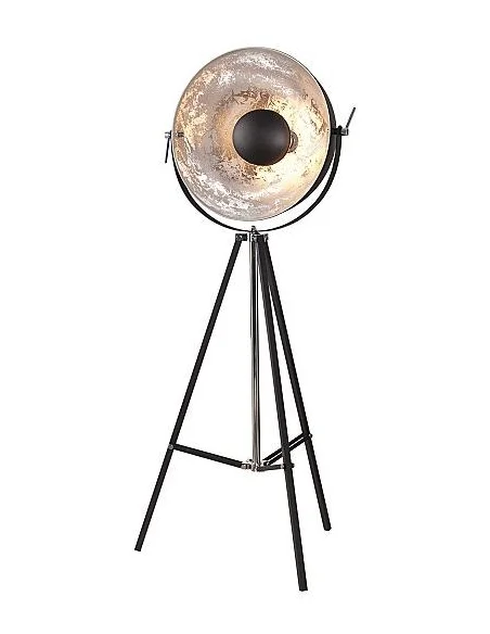 Stojací lampa Big Studio černá stříbrná 160cm