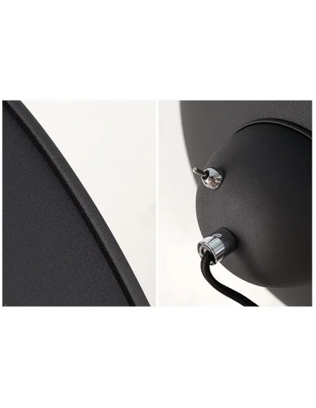 Stojací lampa Big Studio černá stříbrná 160cm