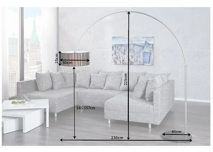 Stojací lampa Extenso černá