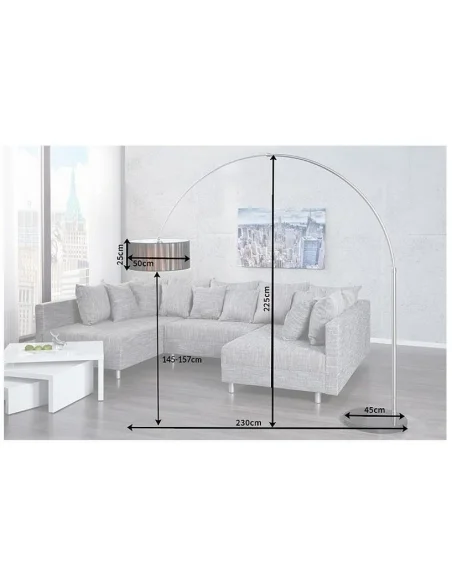 Stojací lampa Extenso černá