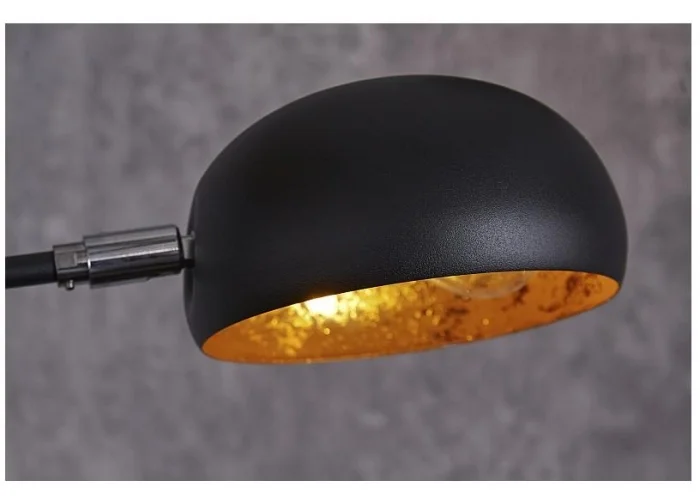 Stojací lampa Five Lights černé zlatě